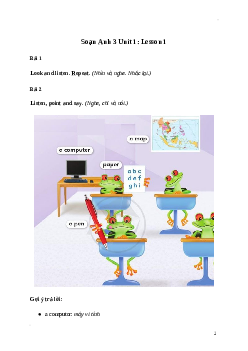 Tiếng Anh lớp 3 Unit 1: Lesson 1 trang 18 Explore Our World