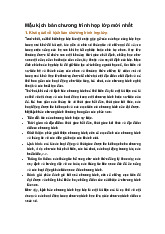 Mẫu kịch bản chương trình họp lớp mới nhất