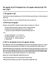 Số nguyên là gì? Số nguyên âm, số nguyên dương là gì? 0 là loại số gì? | Toán 6