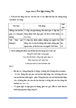 Soạn bài Ôn tập trang 79 - Chân trời sáng tạo 6