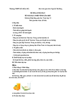 Bài 2: Phép tính lôgarit | Giáo án Toán 11 Cánh diều