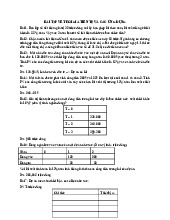 Bài tập về thời giá tiền tệ và ứng dụng | Đại học Kinh tế Thành phố Hồ Chí Minh