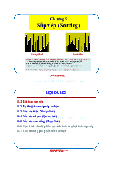 Bài giảng Chương 5: Sorting | Cấu trúc dữ liệu và giải thuật | Đại học Bách Khoa Hà Nội