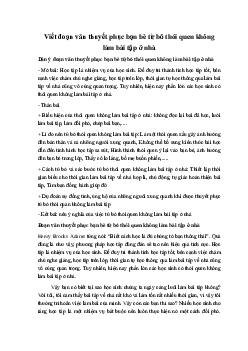 Viết đoạn văn thuyết phục bạn bè từ bỏ thói quen không làm bài tập ở nhà Ngữ Văn 10 sách Kết Nối Tri Thức