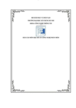 Đồ án môn Công nghệ phần mềm Hệ thống quản lý dữ liệu và mượn, trả sách