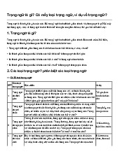 Trạng ngữ là gì? Có mấy loại trạng ngữ, ví dụ về trạng ngữ? | Ngữ văn 7
