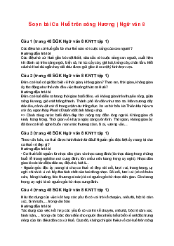 Soạn bài Ca Huế trên sông Hương | Ngữ văn 8 sách Kết nối tri thức