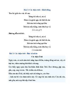 Giải SGK Tiếng Việt 3 trang 15, 16, 17 Bài 3: Cóc kiện trời - Phần đọc | Kết nối tri thức