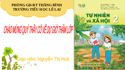 Giáo án điện tử Tự nhiên và xã hội 2 Bài 4 Cánh diều: Giữ vệ sinh nhà ở