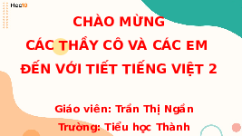 Giáo án điện tử Tiếng việt 2 Bài 30 Cánh diều: Quê hương của em - Chia sẻ và đọc: Bé xem tranh