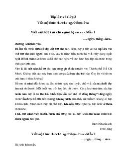 Viết thư cho một người bạn ở xa (31 mẫu) | Tập làm văn lớp 3 Chân trời sáng tạo
