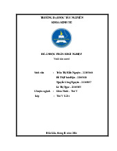 Đề Án Khởi Nghiệp Nuôi Sâu Canxi  môn Khởi nghiệp | Trường Đại Học Tây Nguyên