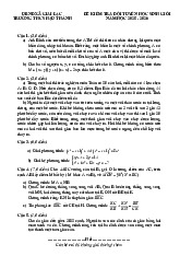 Đề kiểm tra HSG Toán năm 2025 – 2026 trường THCS Hậu Thành – Nghệ An