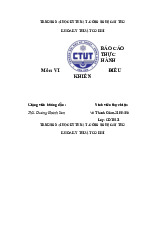 Báo Cáo Thực Hành Môn Vi điều khiển | Đại học Kỹ thuật - Công nghệ Cần Thơ