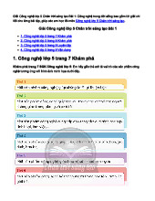 Giải SGK Công nghệ lớp 5 Kết nối tri thức Bài 1: Vai trò của công nghệ