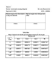 Bài số 5 : Vận tốc truyền âm trong không khí |Báo cáo thực hành vật lý đại cương | Trường Đại học khoa học Tự nhiên