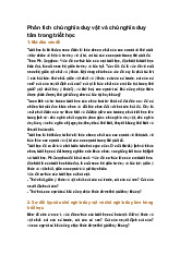 Phân tích chủ nghĩa duy vật và chủ nghĩa duy tâm trong triết học