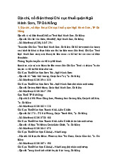 Địa chỉ, số điện thoại Chi cục thuế quận Ngũ Hành Sơn, TP Đà Nẵng