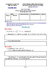 Đề thi HSG giải toán THPT bằng MTCT năm 2024 – 2025 sở GD&ĐT Sóc Trăng