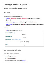 Chương 3: Không Gian Vectơ và Hướng Dẫn Sử Dụng Maple môn Hệ thống máy tính | Trường Đại học Khoa học Tự nhiên, Đại học Quốc gia Thành phố Hồ Chí Minh