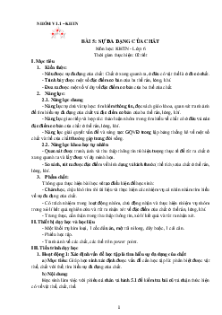 Chủ đề 3. Bài 5: Sự đa dạng của chất | Bài giảng KHTN 6 | Cánh diều