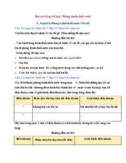 Đọc mở rộng thể loại: Phòng tránh đuối nước | Ngữ Văn 7 Chân Trời Sáng Tạo tập 1