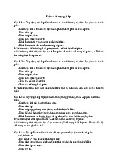Bài tập thực hành Phần 1: Đối tượng và lớp môn Lập trình hướng đối tượng | Trường Đại học Sư phạm Kỹ thuật, Đại học Đà Nẵng