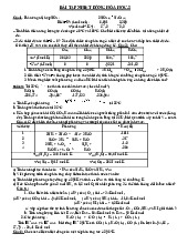 Bài tập nhiệt động học môn hoá đại cương vô cơ
