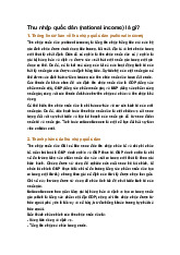 Thu nhập quốc dân (national income) là gì?