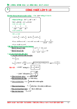 Lý thuyết và bài tập hình học không gian – Nguyễn Tất Đỉnh Toán 12