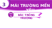 Giáo án điện tử Tiếng Việt 1 Tập 2 Chủ Đề 3 Bài 5 Kết nối tri thức: Bác trống trường