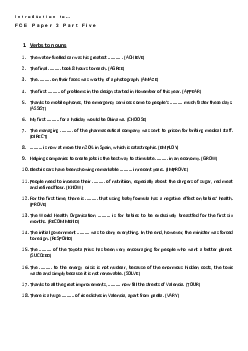 FCE use of English part  5