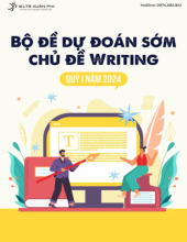 Bộ dự đoán sớm chủ đề writing quý I/2024 | Đại học giao thông vận tải