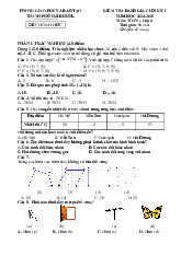 Đề cuối kỳ 1 Toán 6 năm 2024 – 2025 phòng GD&ĐT TP Hải Dương