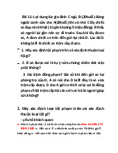 Bài 11 - Phân Tích Tội Phạm Trộm Cắp Và Đồng Phạm Trong Luật Hình Sự | Môn Pháp luật đại cương - Trường Cao đẳng Kinh tế Đối ngoại