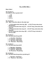 Tin-2- Excell - Tập các câu hỏi tin 2 cho các bạn ôn tập môn Tin học  | Trường đại học kinh doanh và công nghệ Hà Nội