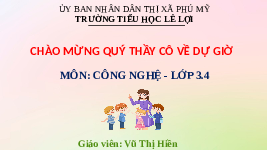 Giáo án điện tử Công nghệ 3 Bài 3 Cánh diều: Sử dụng quạt điện (tiết 1)