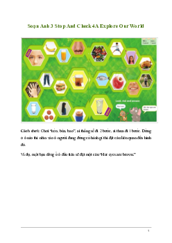 Tiếng Anh lớp 3 Stop And Check 4A trang 144, 145 Explore Our World