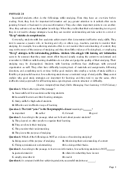 PASSAGE 24_Theme 2. Education (Giáo dục)