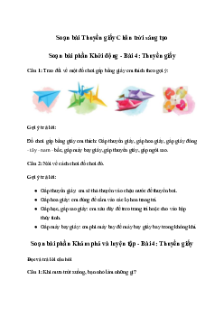 Soạn bài Thuyền giấy trang 130 | Tiếng việt 3 Chân trời sáng tạo