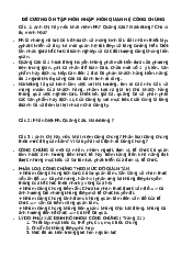 ĐỀ CƯƠNG MÔN NHẬP MÔN QUAN HỆ CÔNG CHÚNG