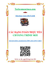 Các dạng toán thực tế lớp 8 chương trình mới | Tài liệu môn Toán 8