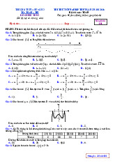 Đề thi thử TN THPT 2025 môn Toán lần 2 trường THPT Anh Sơn 3 – Nghệ An