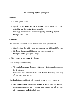 Văn mẫu lớp 10: Dàn ý bài Cảnh ngày hè của Nguyễn Trãi (4 Mẫu) | Cánh diều