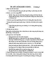 Tóm tắt kiến thức cơ bản và quản lý tài nguyên môn Hệ điều hành | Trường Đại học Bách Khoa Hà Nội