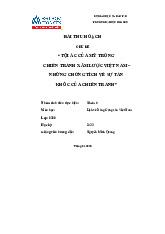 Bài thu hoạch môn lịch sử Đảng –Trường Đại học Hoa Sen