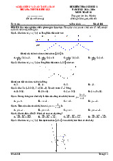 Đề cuối kỳ 1 Toán 12 năm 2024 – 2025 trường THPT B Bình Lục – Hà Nam