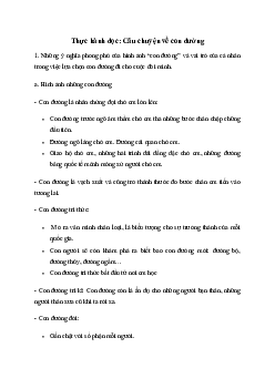 Soạn bài Thực hành đọc: Câu chuyện về con đường - Kết nối tri thức Văn 7