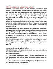 Vấn Đề Cơ Bản và Quan Điểm Ý Thức | Môn Triết học Mác-Lênin - Đại học Sư Phạm Hà Nội