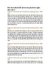 Bài văn miêu tả đồ vật mà em yêu thích ngắn gọn Lớp 4